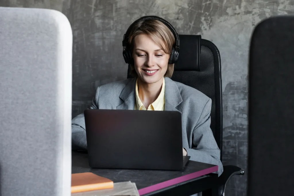 My VA Buddy virtual assistant on laptop.